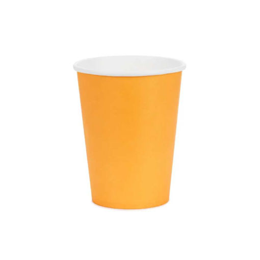 Picture of PAPER CUPS ORANGE 250ML - 6 PACK